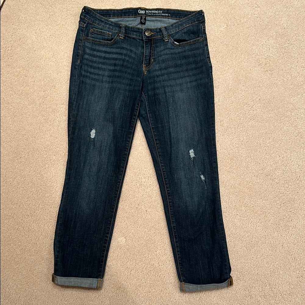 Boyfriend Fit Gap Capri